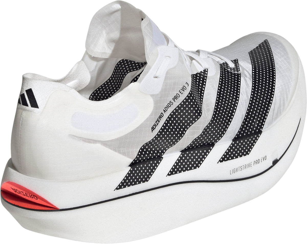 adidas Men's Adizero Adios Pro EVO 3 Running Shoes - White