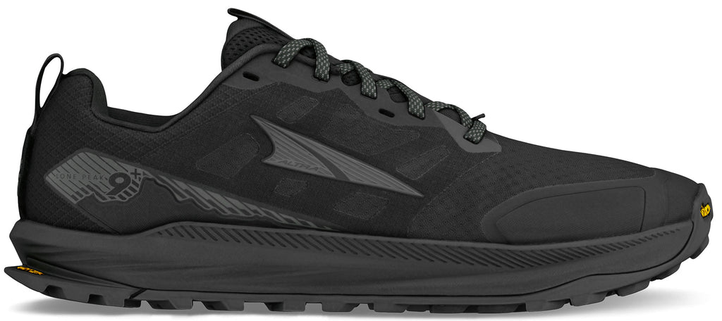 Altra Men's Lone Peak 9+ Wide Fit Trail Running Shoes - Black