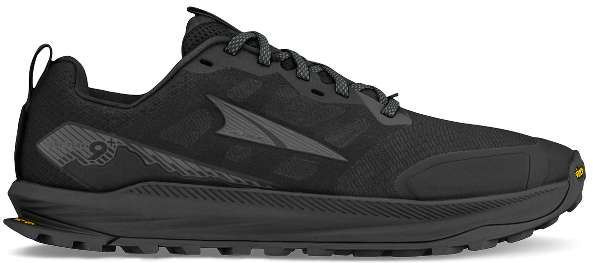 Altra Men's Lone Peak 9+ Wide Fit Trail Running Shoes - Black