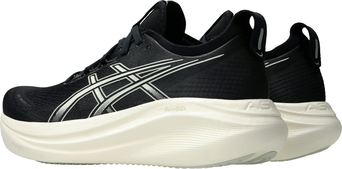 Asics Men's Gel Nimbus 27 Wide Fit Running Shoes - Black