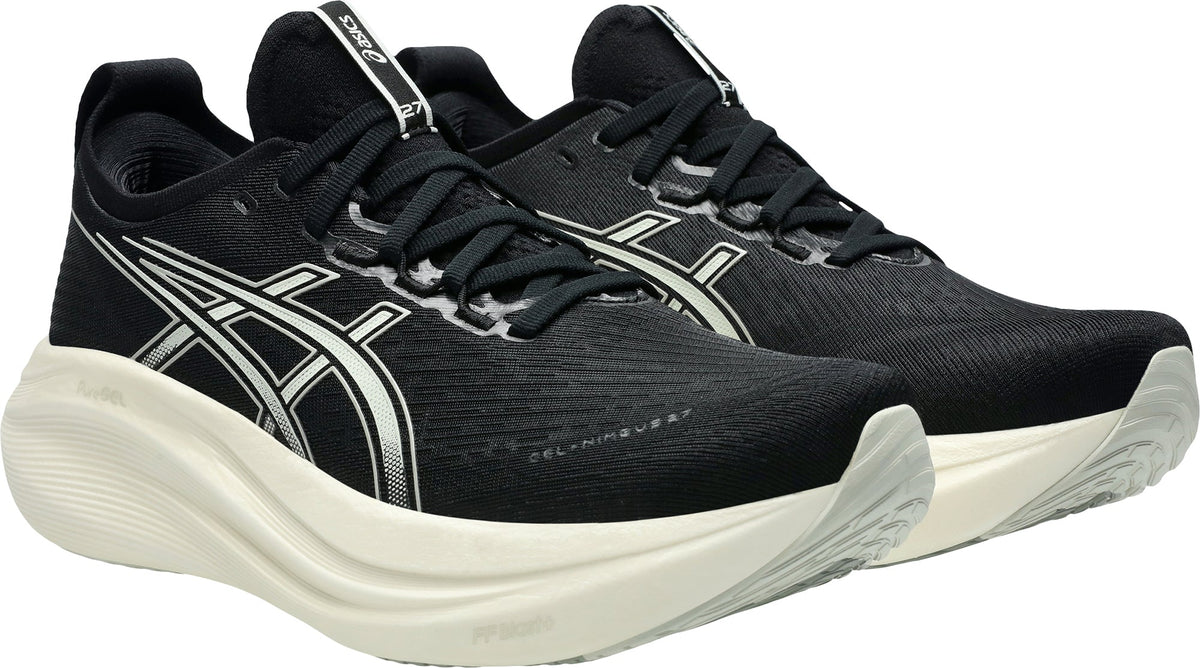 Asics Men's Gel Nimbus 27 Wide Fit Running Shoes - Black