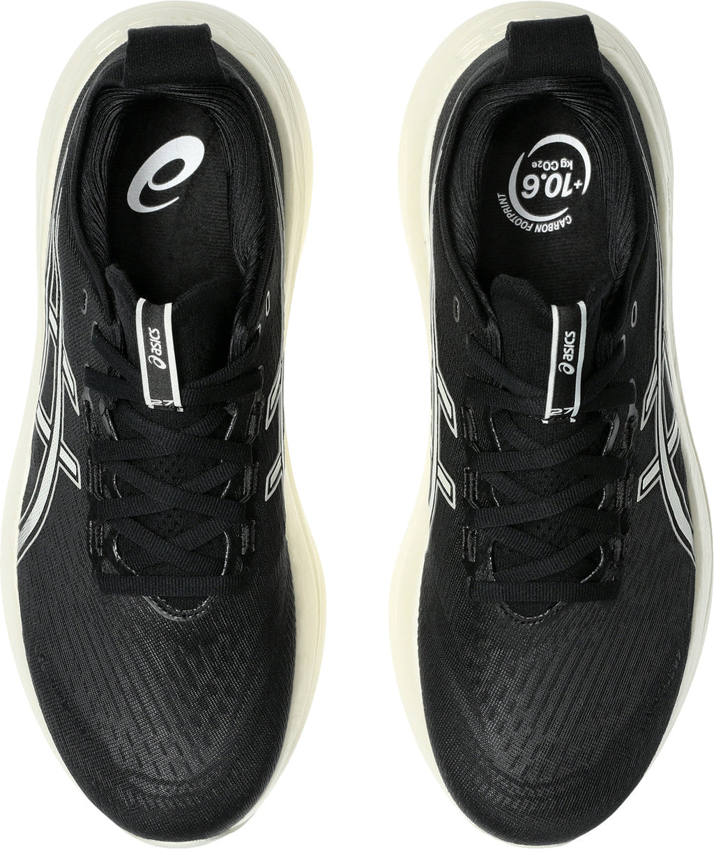 Asics Men's Gel Nimbus 27 Wide Fit Running Shoes - Black