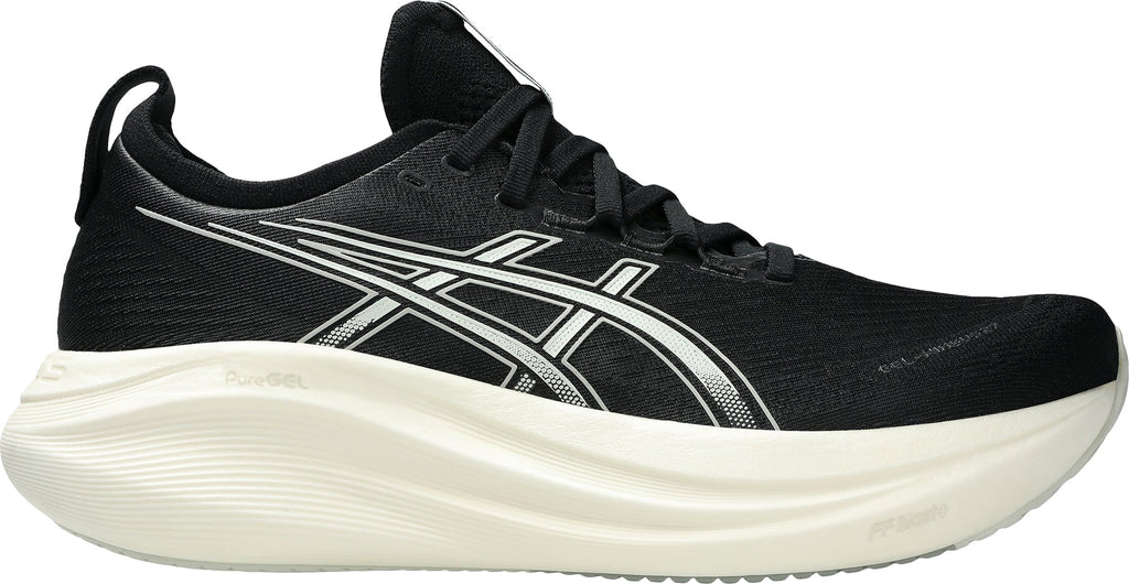 Asics Men's Gel Nimbus 27 Wide Fit Running Shoes - Black