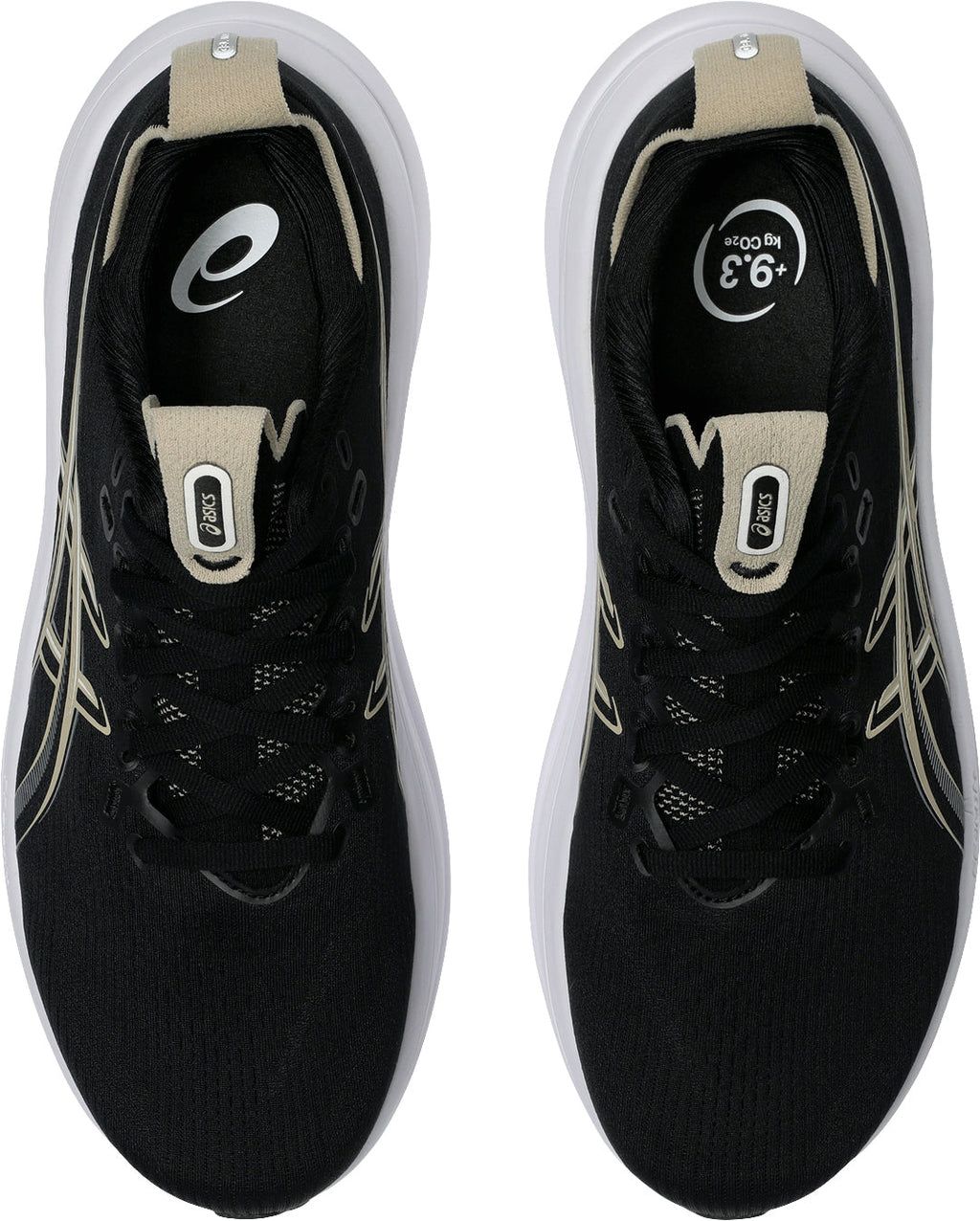 Asics Men's Gel Nimbus 28 Wide Fit Running Shoes - Black