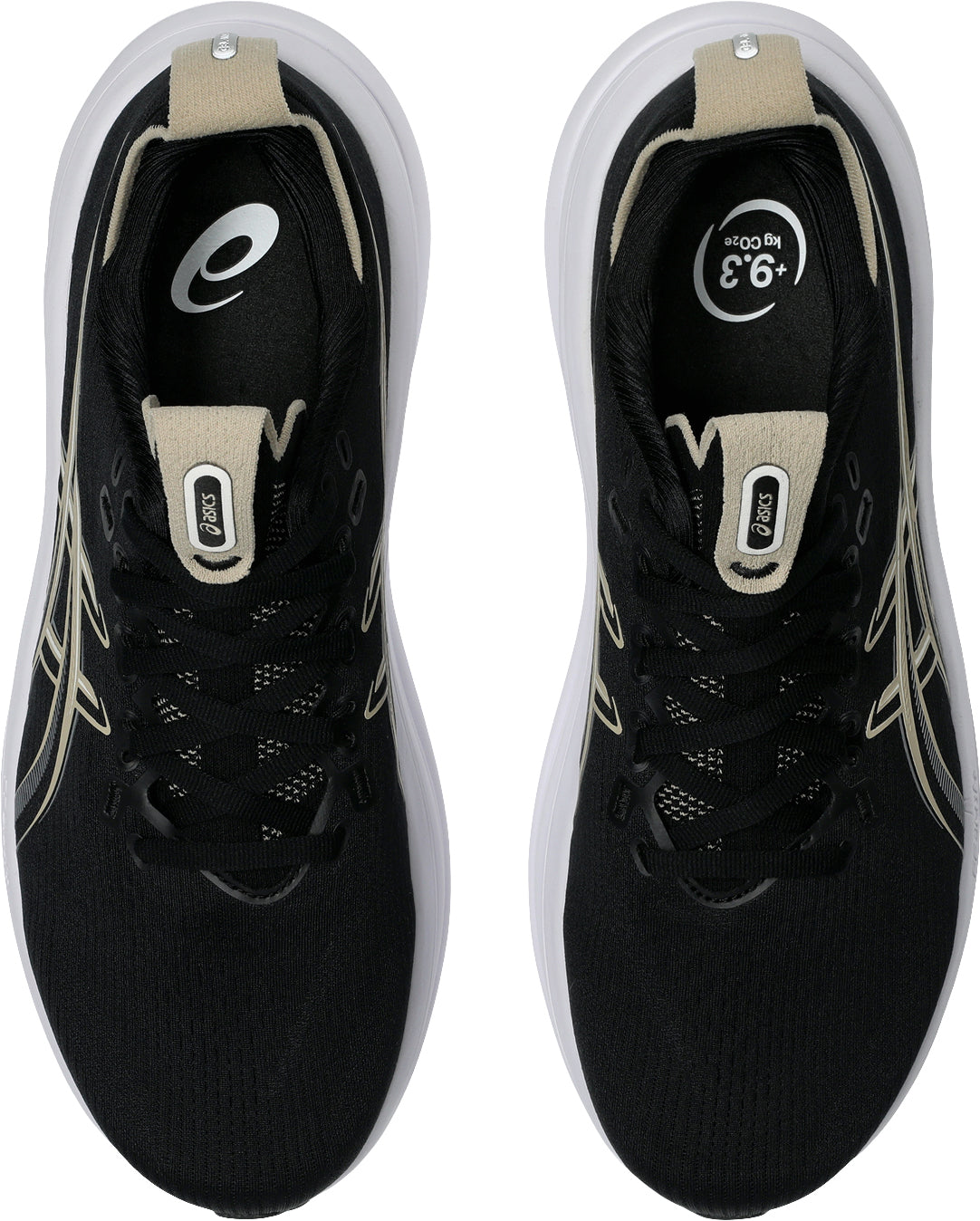 Asics Men's Gel Nimbus 28 Wide Fit Running Shoes - Black