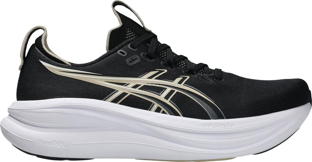 Asics Men's Gel Nimbus 28 Wide Fit Running Shoes - Black