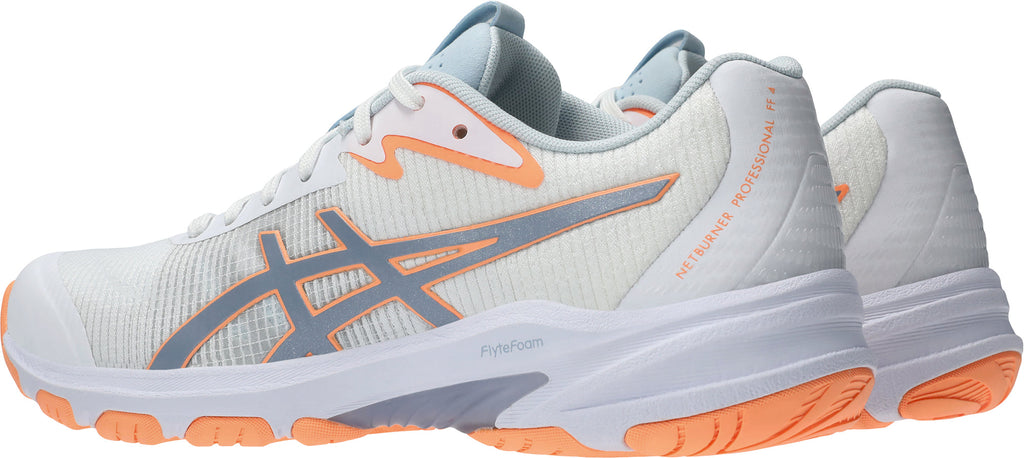 Asics Women's Netburner Professional FF 4 Netball Shoes - White
