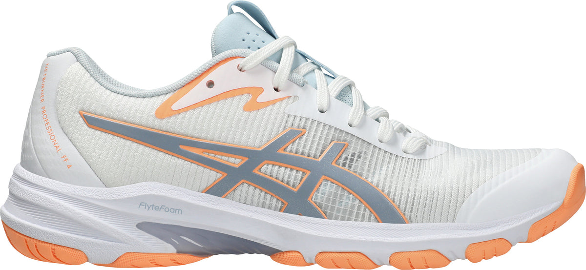 Asics Women's Netburner Professional FF 4 Netball Shoes - White
