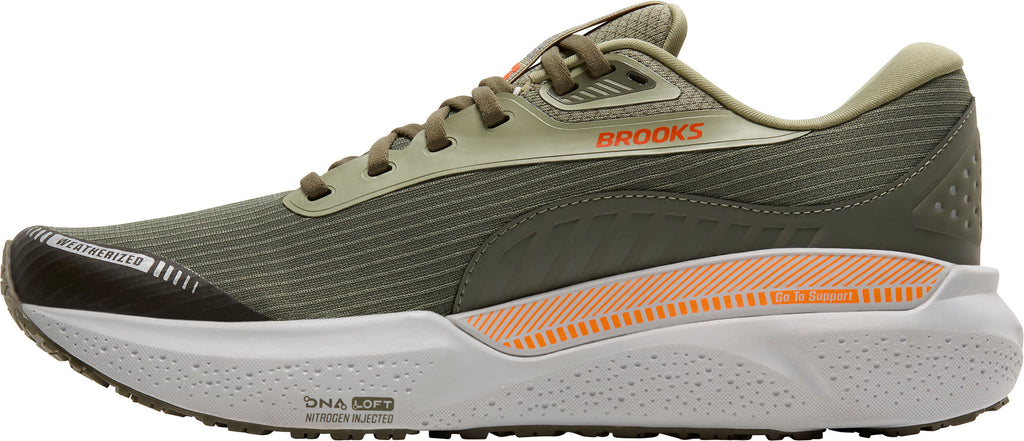 Brooks Men's Adrenaline GTS 24 Weatherized Running Shoes - Green