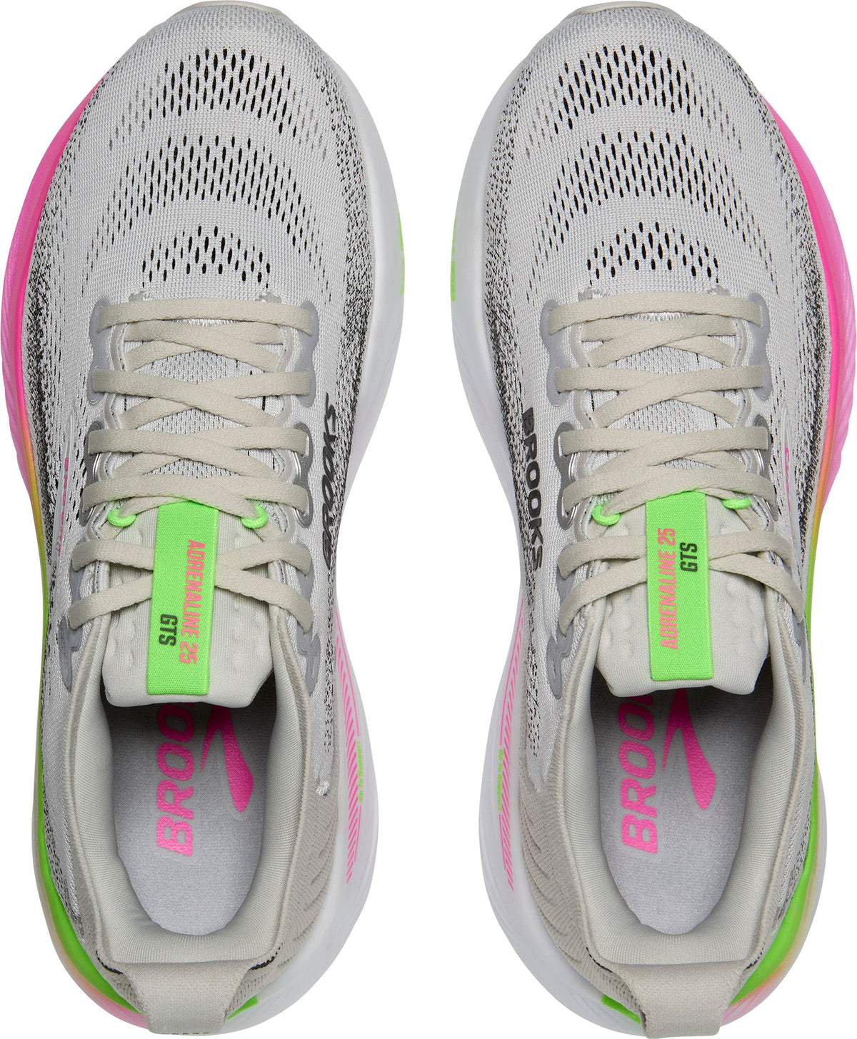 Brooks Women's Adrenaline GTS 25 Wide Fit Running Shoes - Grey