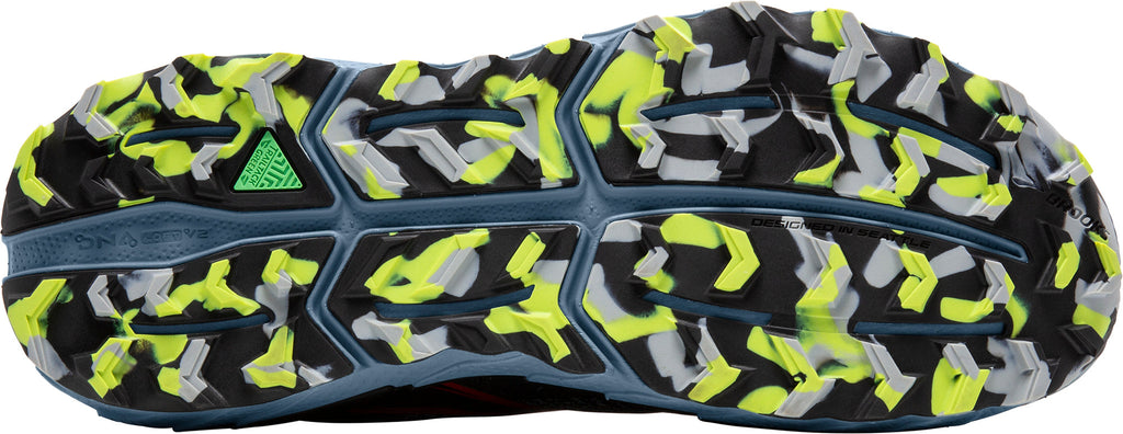 Brooks Men's Cascadia 18 Wide Fit Trail Running Shoes - Blue