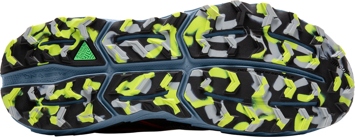 Brooks Men's Cascadia 18 Wide Fit Trail Running Shoes - Blue