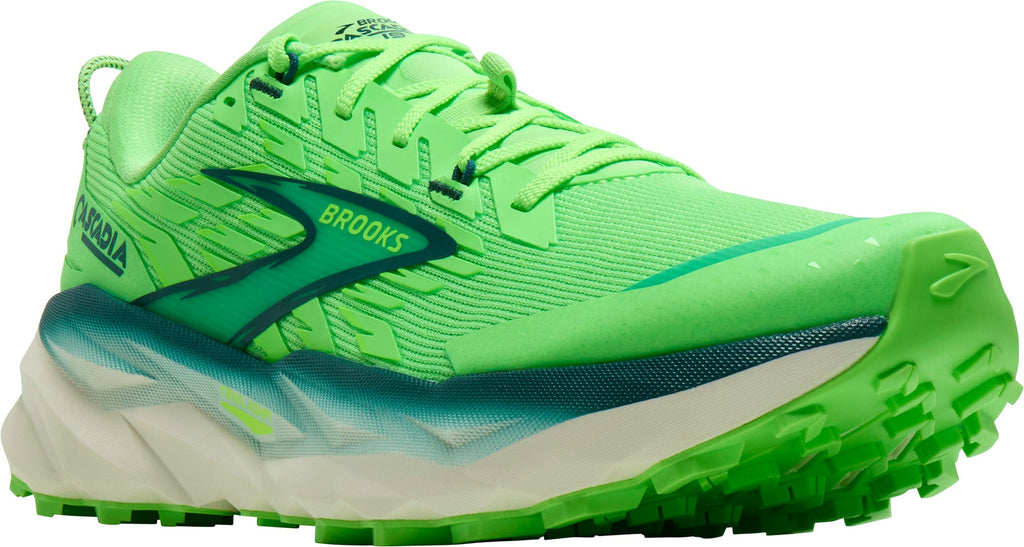 Brooks Men's Cascadia 19 Trail Running Shoes - Green