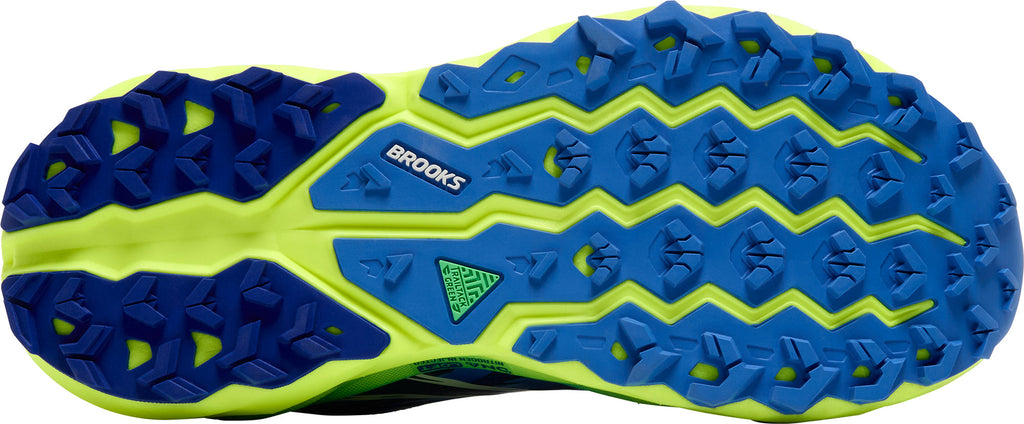 Brooks Men's Cascadia 19 Wide Fit Trail Running Shoes - Blue
