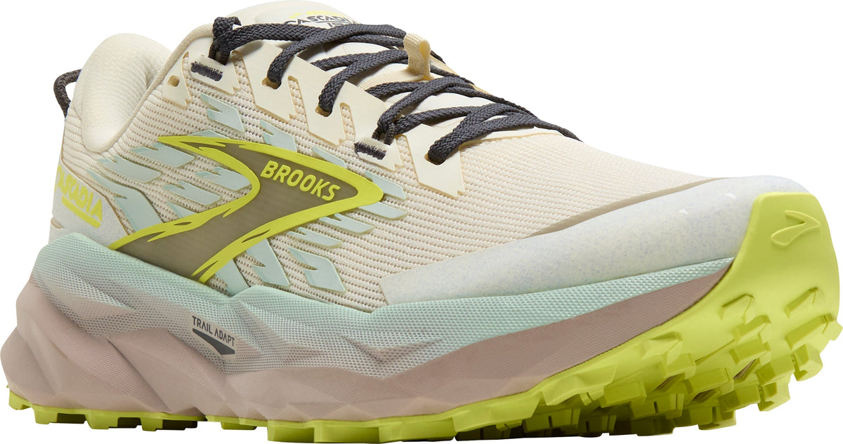 Brooks Women's Cascadia 19 Wide Fit Trail Running Shoes - Cream