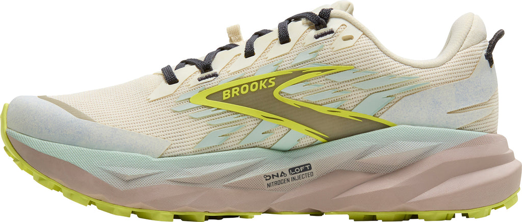 Brooks Women's Cascadia 19 Wide Fit Trail Running Shoes - Cream