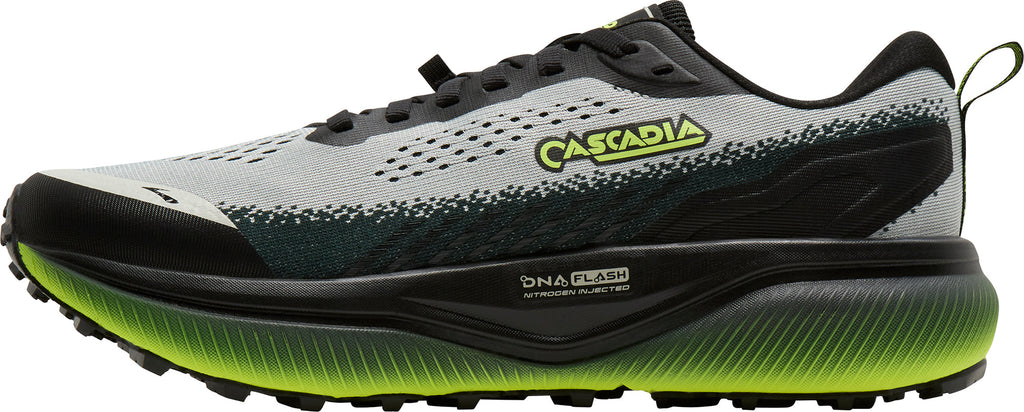 Brooks Men's Cascadia 20 Wide Fit Trail Running Shoes - Grey