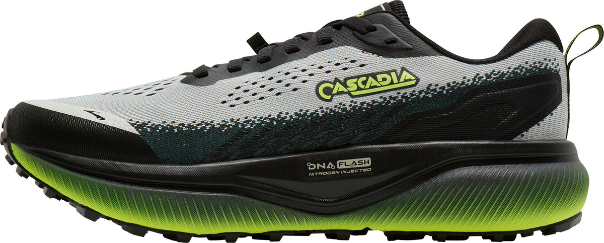 Brooks Men's Cascadia 20 Wide Fit Trail Running Shoes - Grey