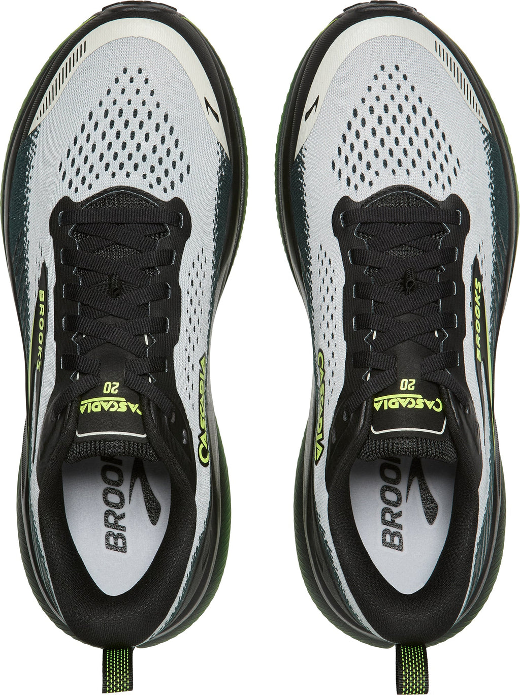 Brooks Men's Cascadia 20 Wide Fit Trail Running Shoes - Grey