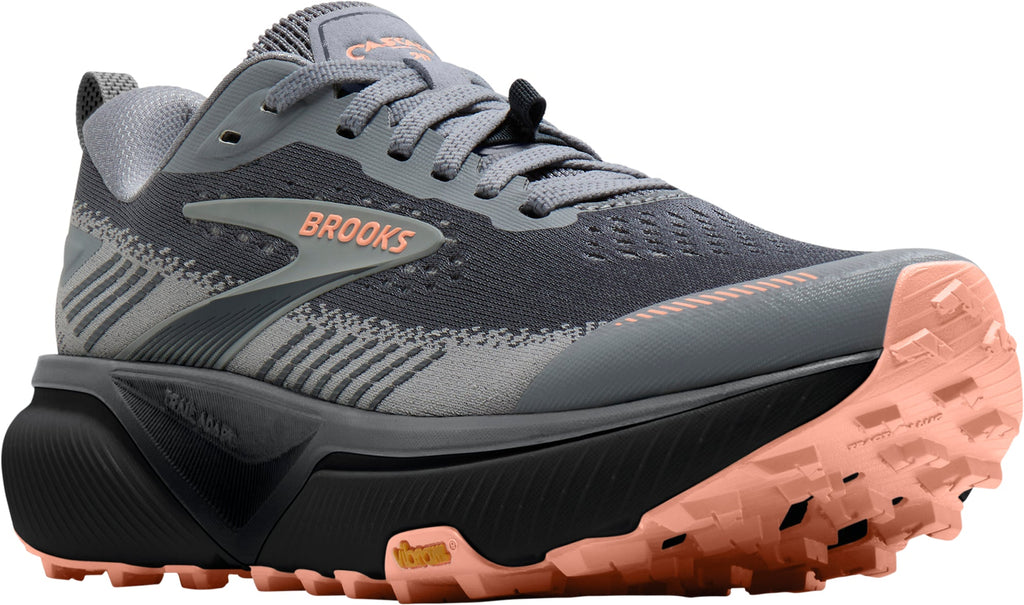 Brooks Women's Cascadia 20 Wide Fit Trail Running Shoes - Grey