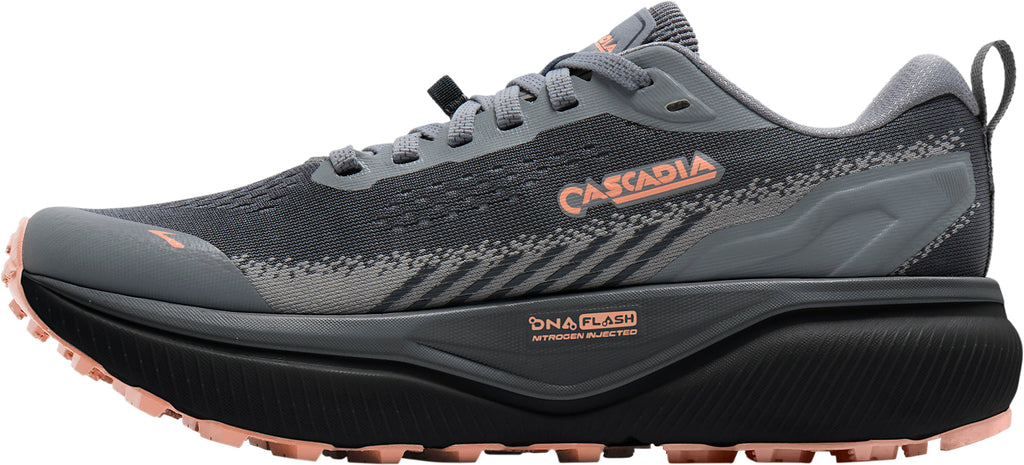 Brooks Women's Cascadia 20 Wide Fit Trail Running Shoes - Grey