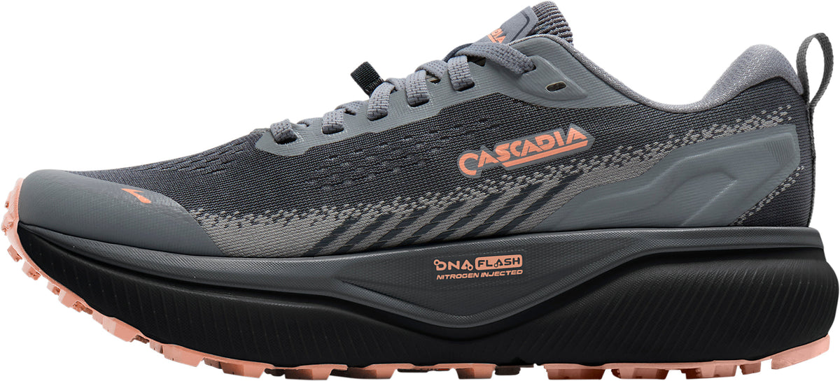 Brooks Women's Cascadia 20 Wide Fit Trail Running Shoes - Grey