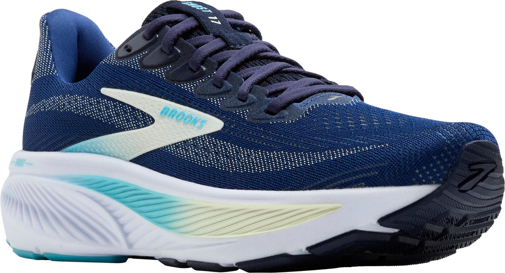 Brooks Women's Ghost 17 Wide Fit Running Shoes - Blue