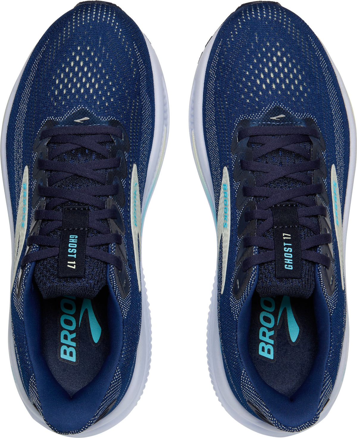 Brooks Women's Ghost 17 Wide Fit Running Shoes - Blue