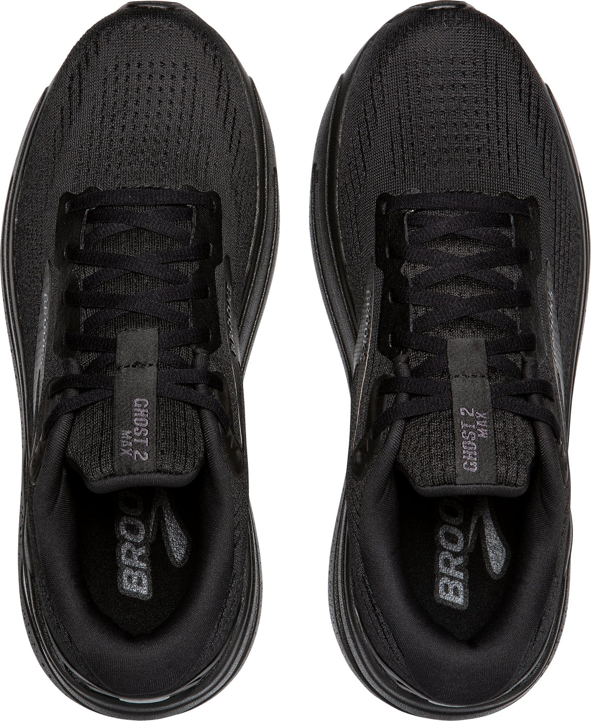 Brooks Men's Ghost Max 2 Wide Fit Running Shoes - Black