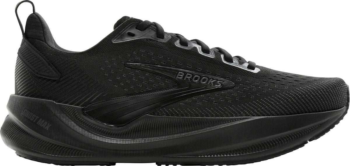Brooks Men's Ghost Max 4 Wide Fit Running Shoes - Black