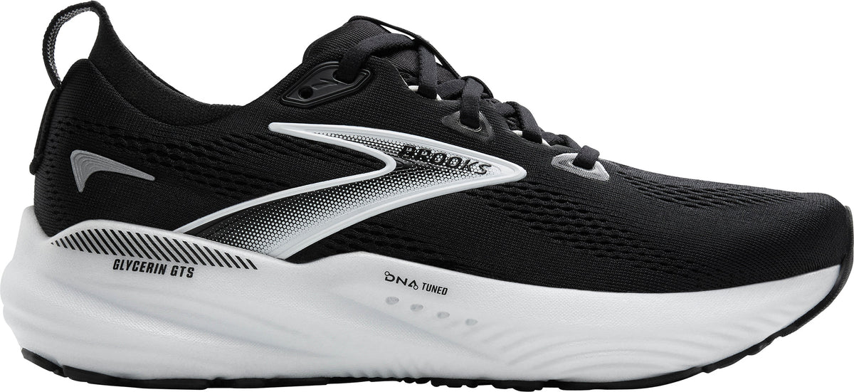 Brooks Women's Glycerin GTS 22 Wide Fit Running Shoes - Black