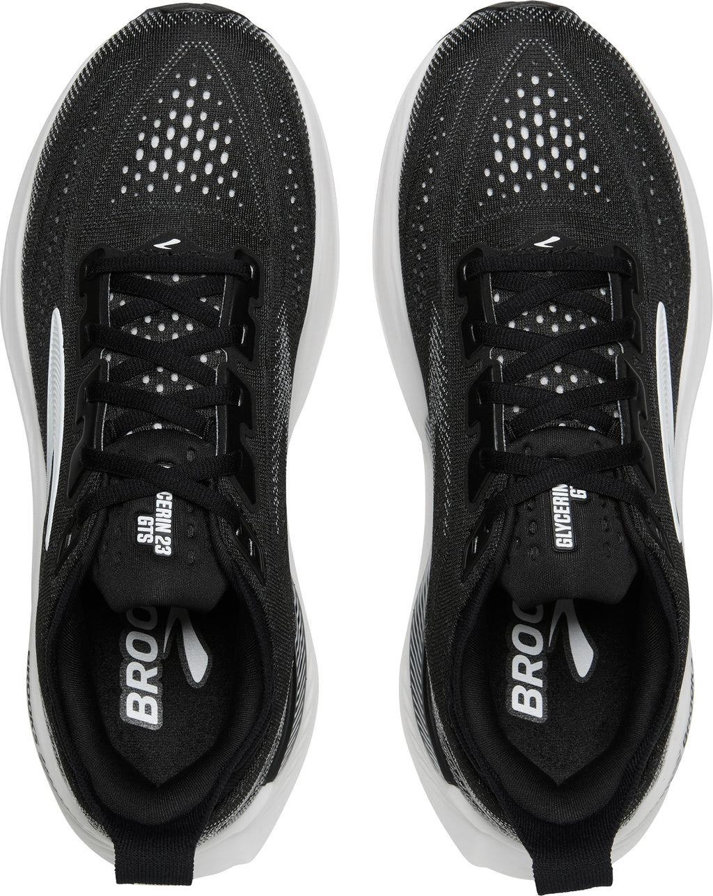 Brooks Men's Glycerin GTS 23 Wide Fit Running Shoes - Black