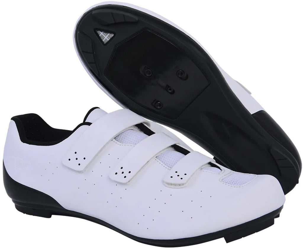 FLR Men's F-37 Road Cycling Shoes - White