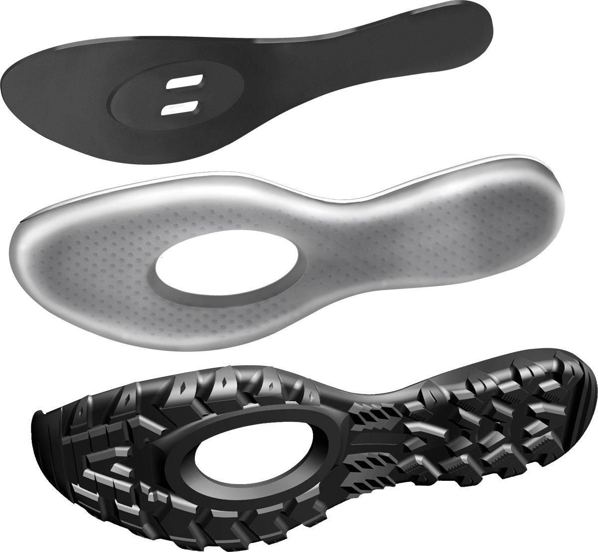 FLR Men's Rexston MTB Cycling Shoes - Black