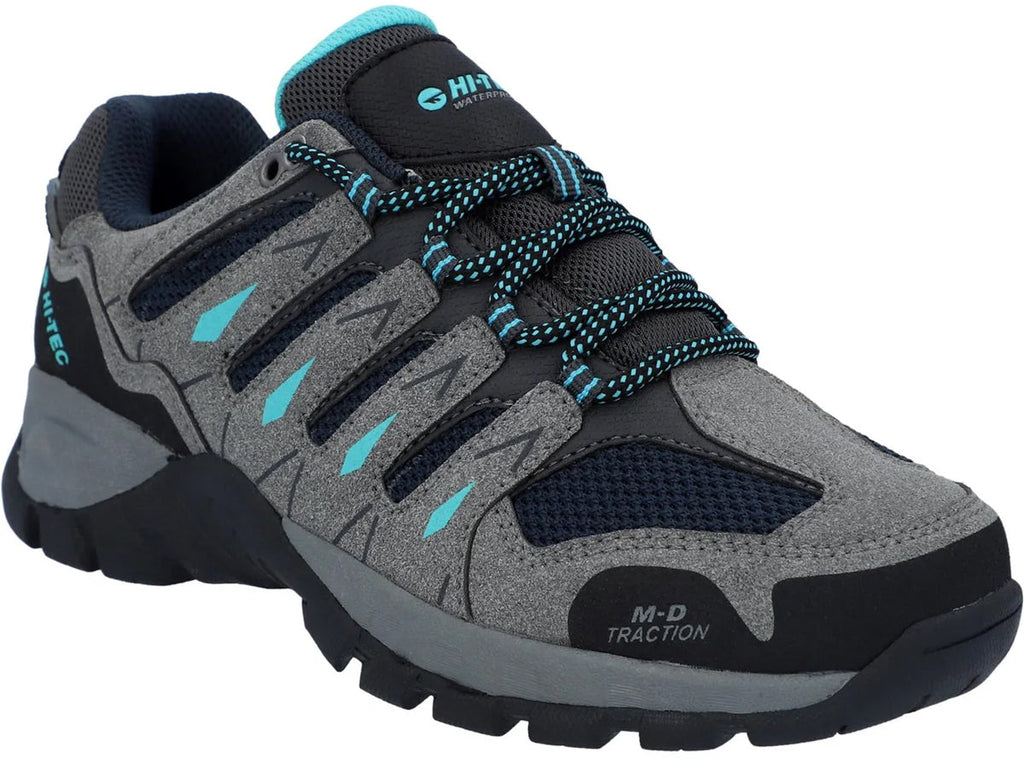 Hi-Tec Women's Corzo Waterproof Walking Shoes - Grey