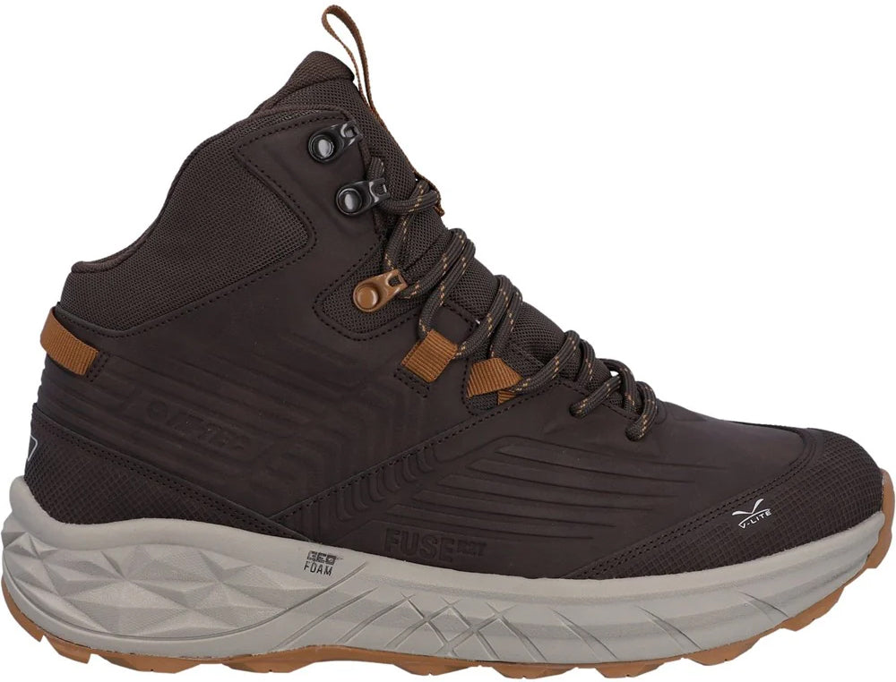 Hi-Tec Men's Fuse Trek Mid Waterproof Walking Boots - Brown