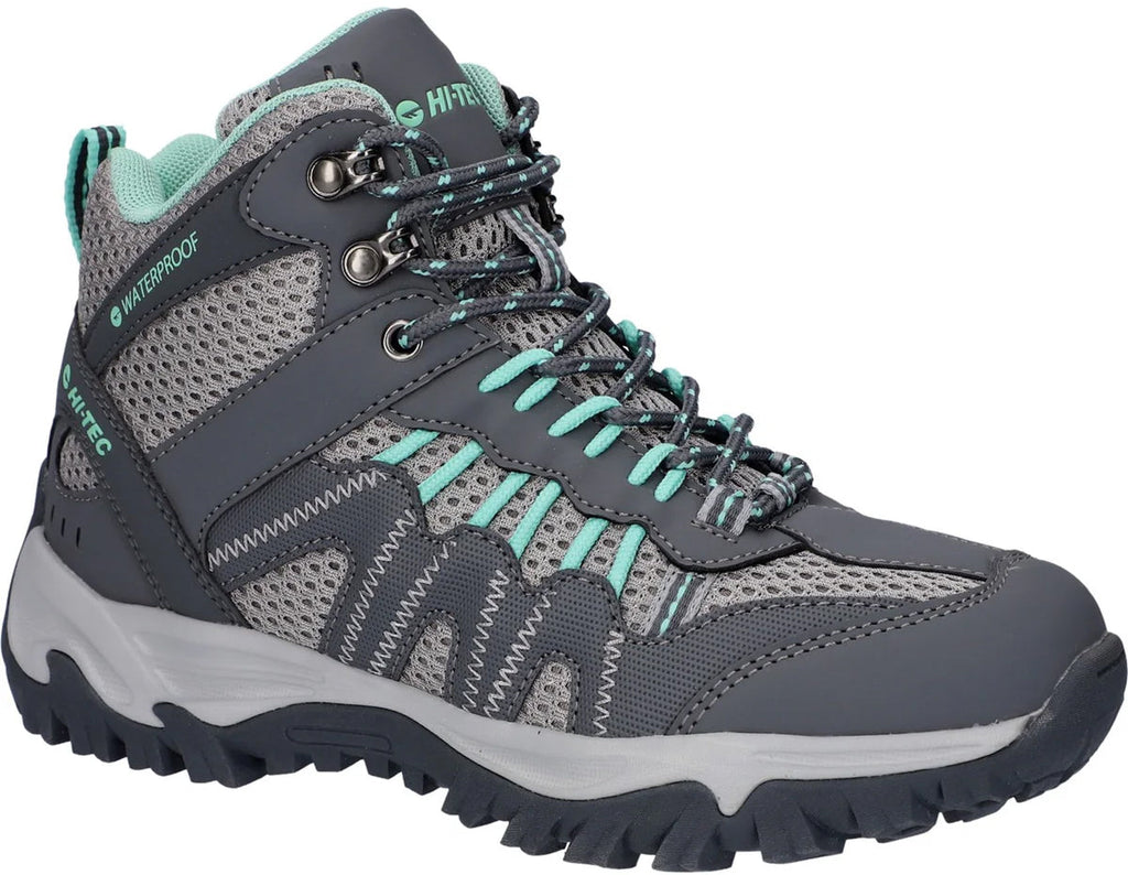 Hi-Tec Women's Jaguar Mid Waterproof Walking Boots - Grey