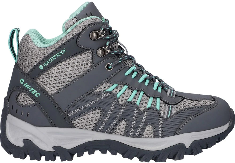 Hi-Tec Women's Jaguar Mid Waterproof Walking Boots - Grey