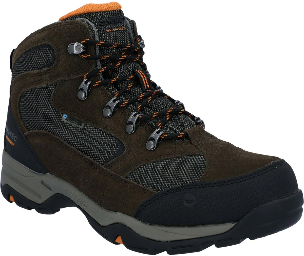 Hi-Tec Men's Storm Waterproof Walking Boots - Brown
