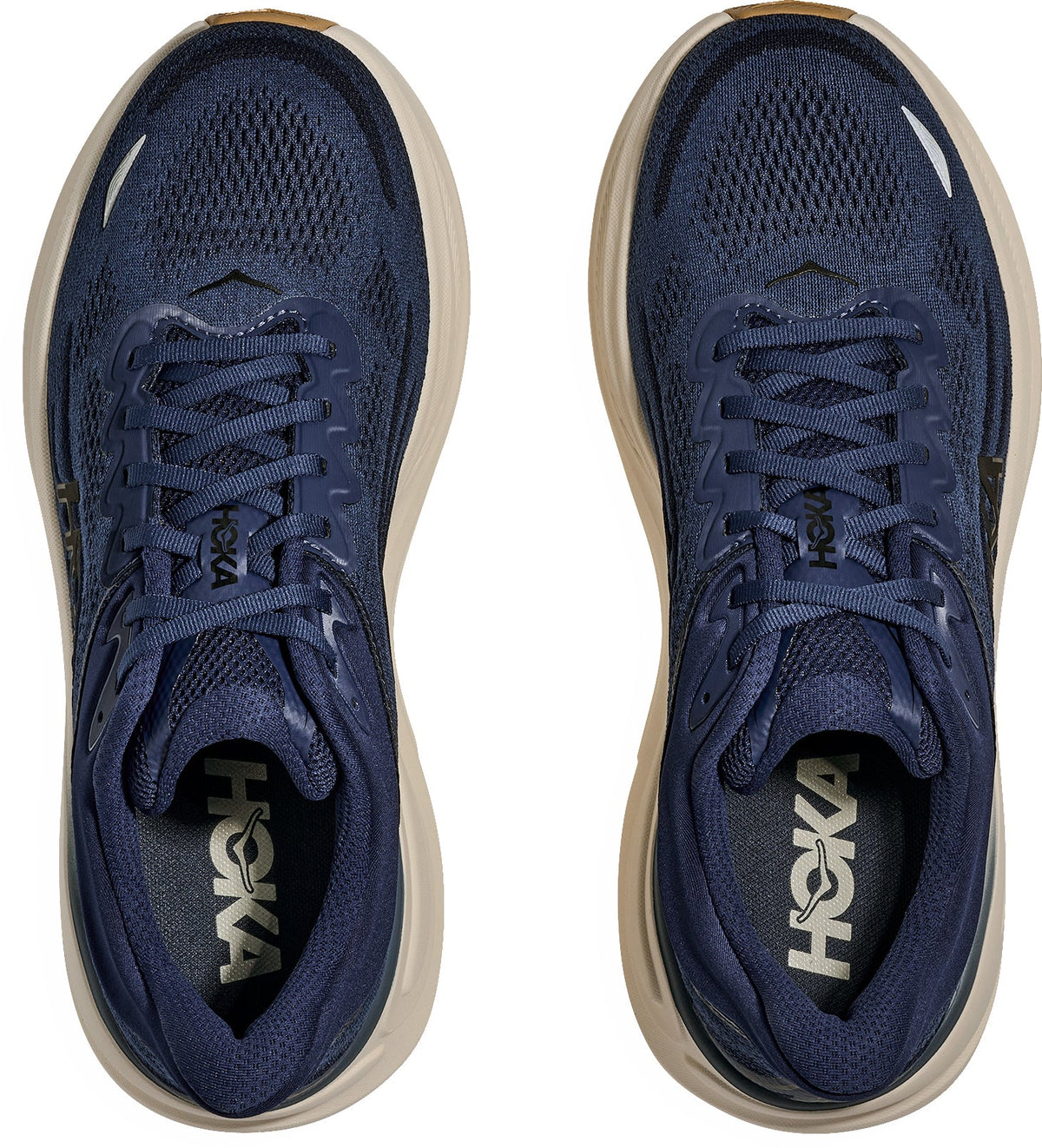 Hoka Men's Bondi 9 Wide Fit Running Shoes - Blue