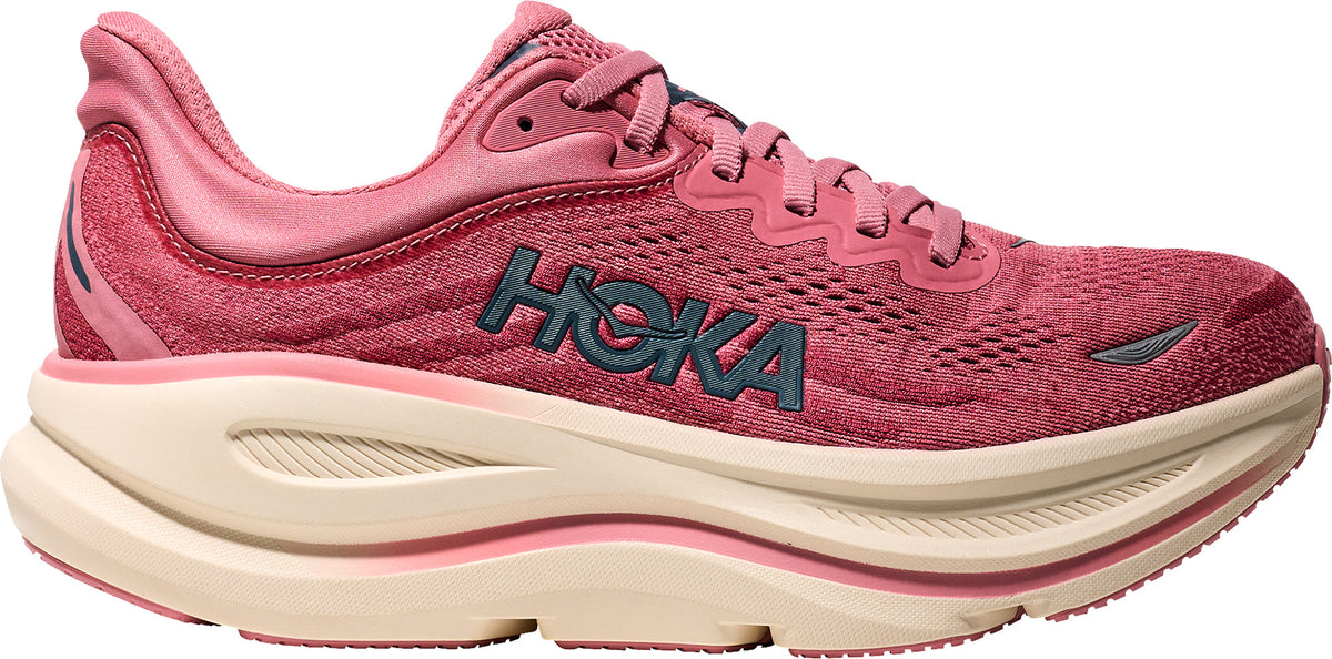 Hoka Women's Bondi 9 Wide Fit Running Shoes - Pink