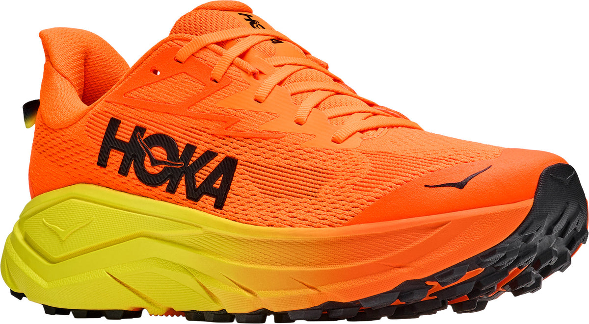 Hoka Men's Challenger 8 Wide Fit Trail Running Shoes - Orange