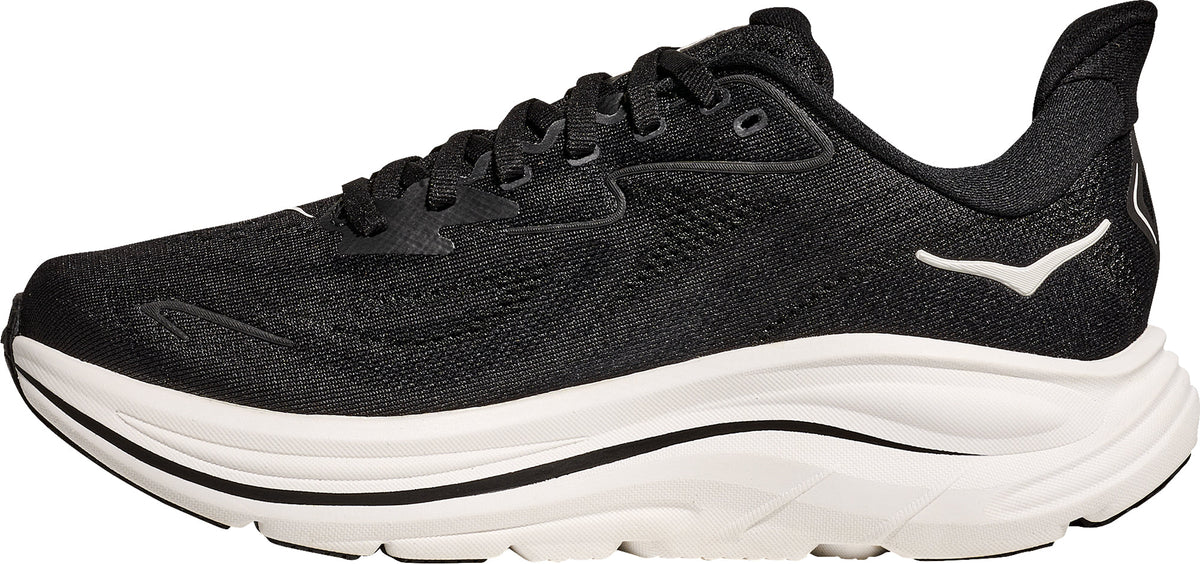 Hoka Men's Clifton 10 Wide Fit Running Shoes - Black