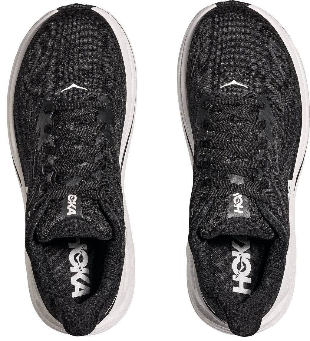 Hoka Men's Clifton 10 Wide Fit Running Shoes - Black