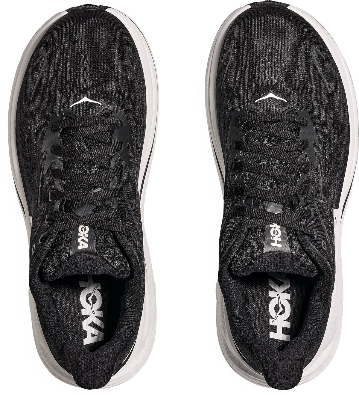 Hoka Women's Clifton 10 Wide Fit Running Shoes - Black
