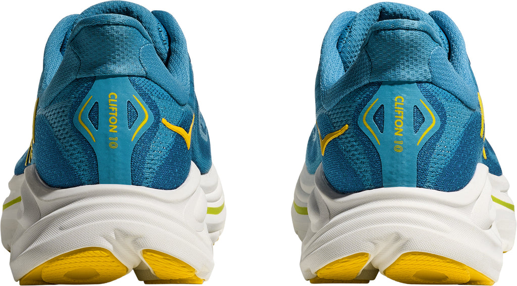 Hoka Men's Clifton 10 Wide Fit Running Shoes - Blue