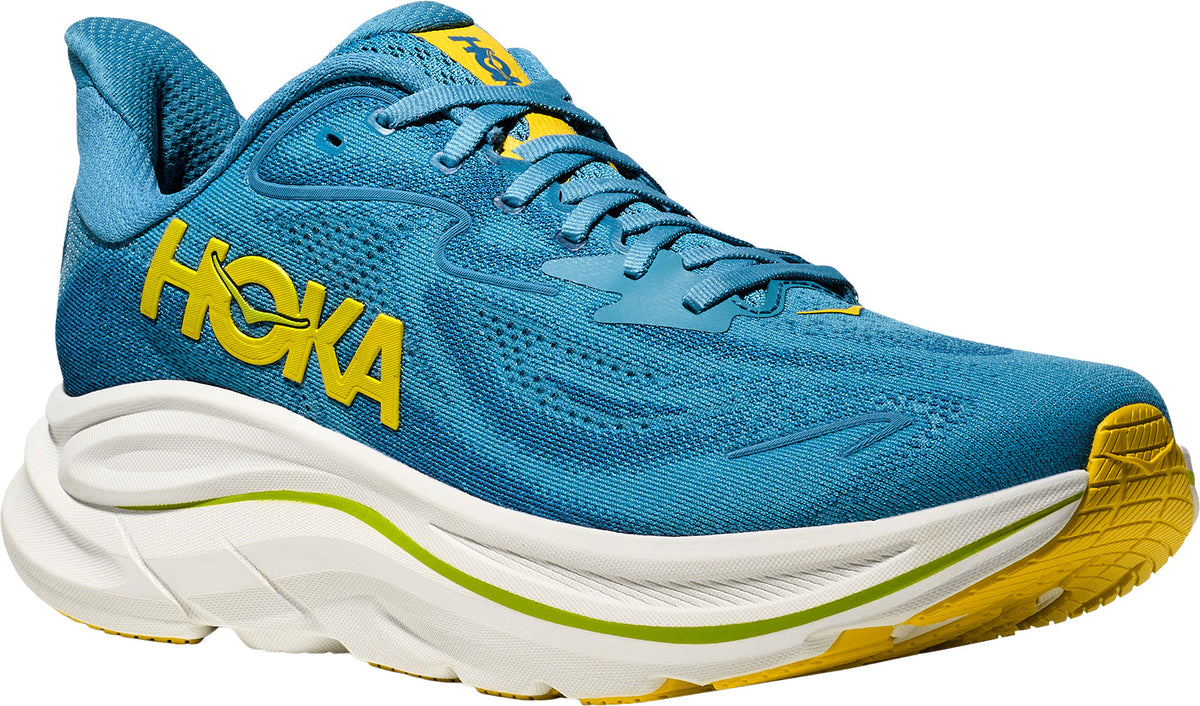 Hoka Men's Clifton 10 Wide Fit Running Shoes - Blue