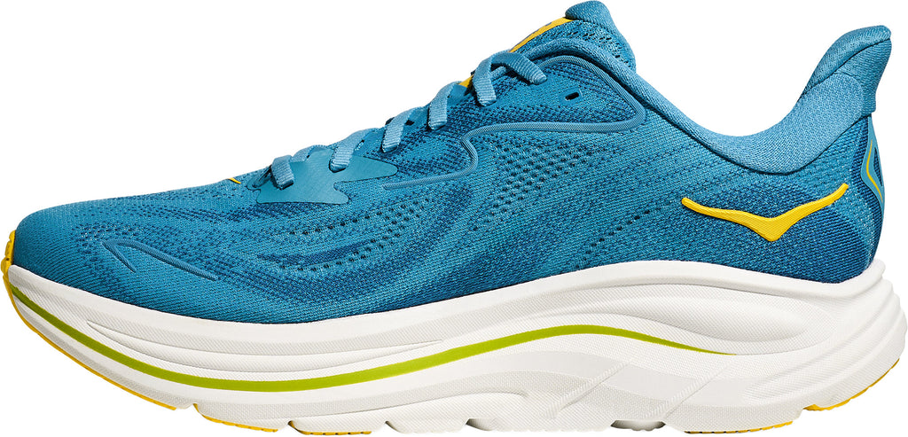 Hoka Men's Clifton 10 Wide Fit Running Shoes - Blue