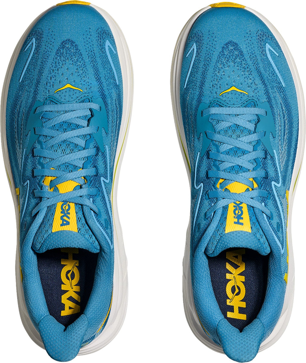 Hoka Men's Clifton 10 Wide Fit Running Shoes - Blue