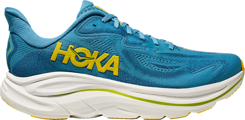 Hoka Men's Clifton 10 Wide Fit Running Shoes - Blue